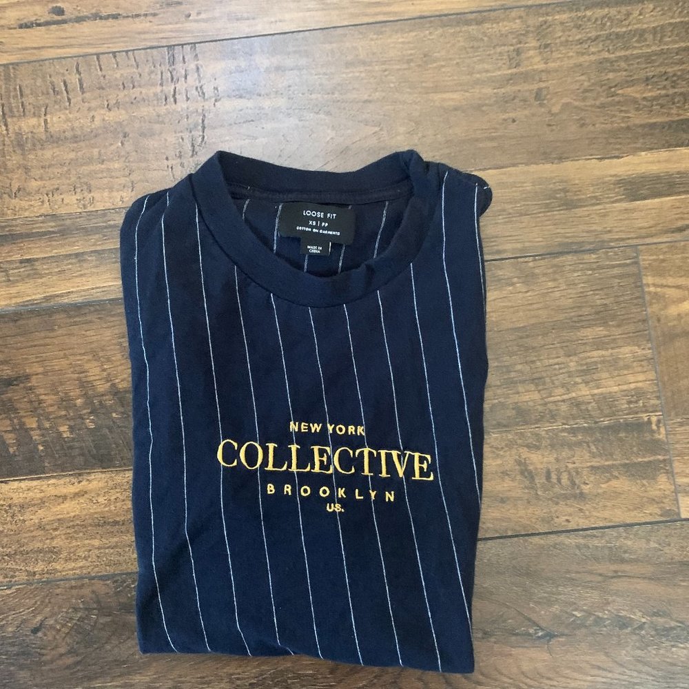 New York Collective Brooklyn striped shirt.